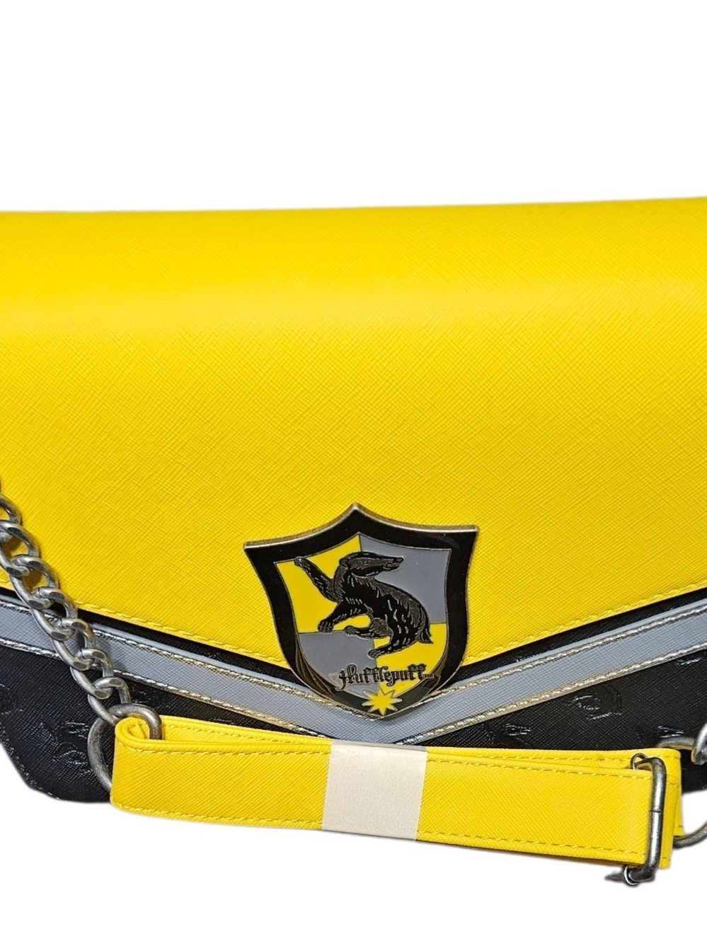 Loungefly Hufflepuff Yellow Shield Crossbody